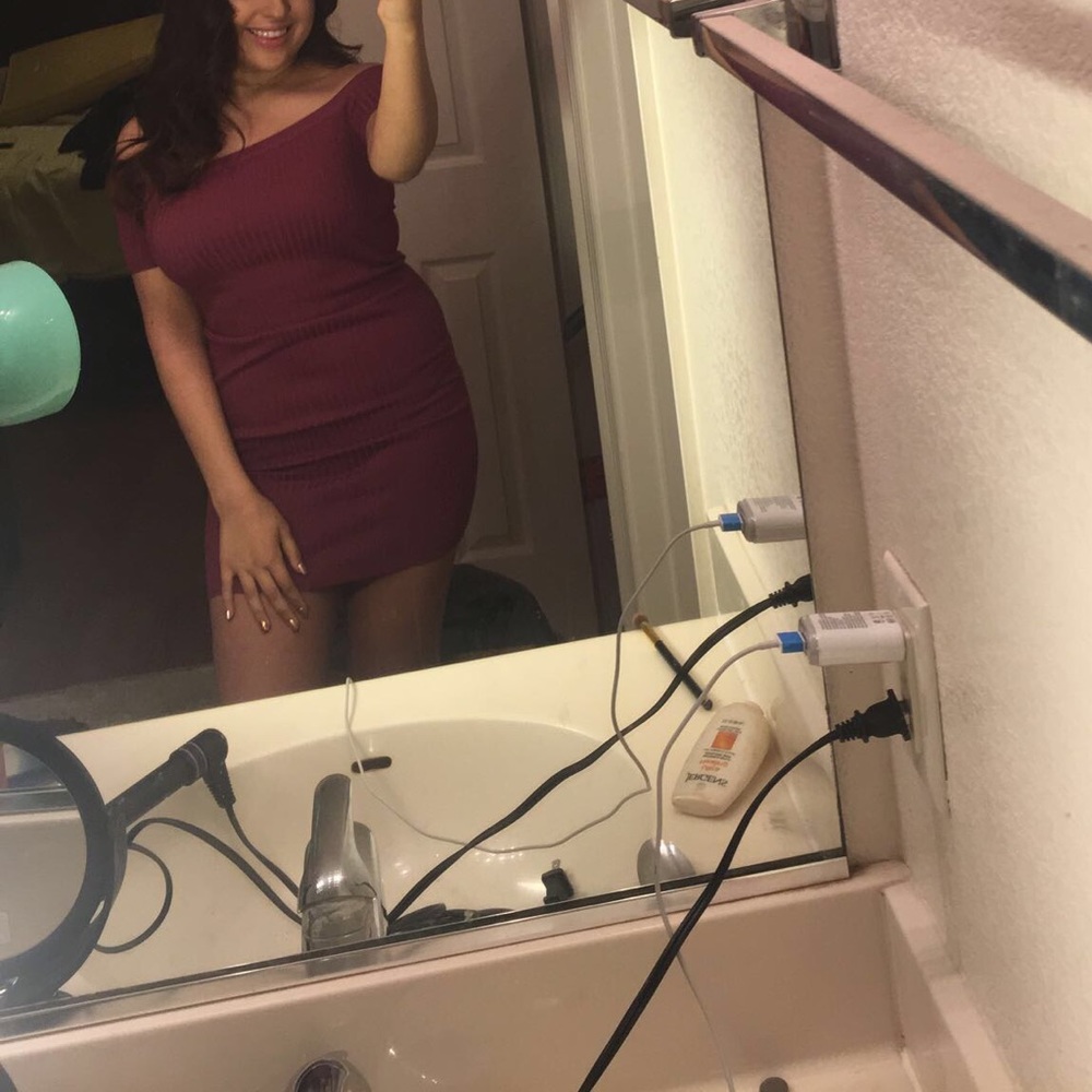 pink bodycon dress